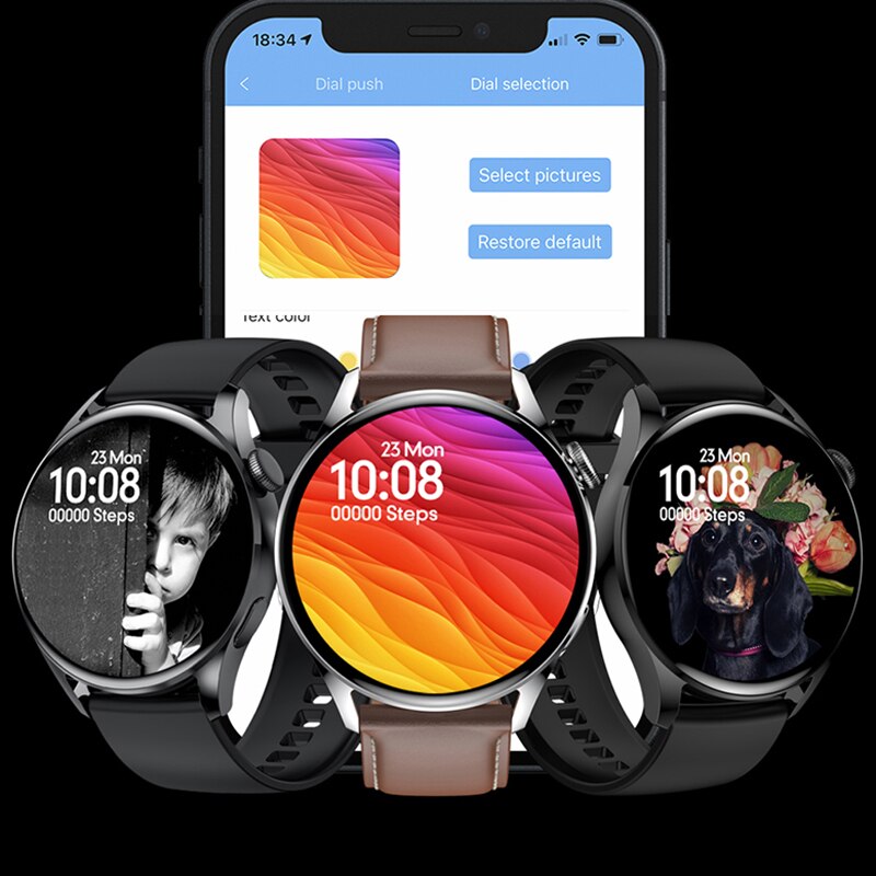 안드로이드 전화 아이폰 IOS Reloj 지능형 스마트 시계 안드로이드 남자 2021 방수 스마트 워치, 남자 전화 응답 DIY 시계 얼굴